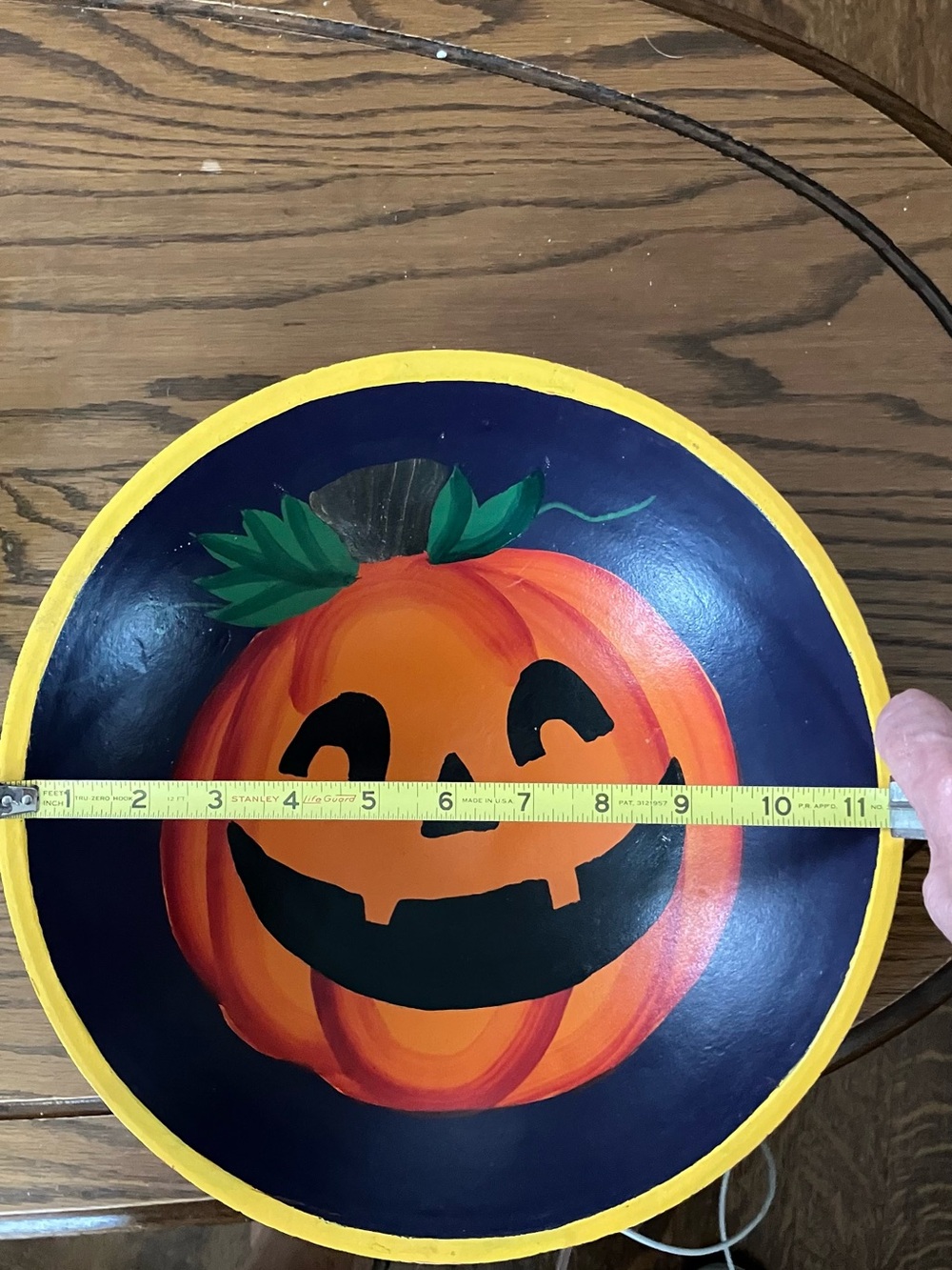 Wooden Pumpkin Bowl